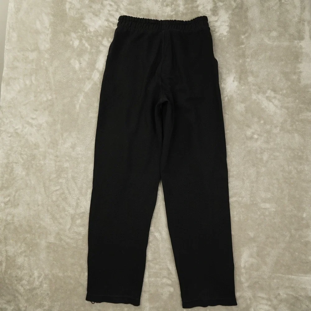 Gymshark Straight Leg Ankle Zip‎ Knit Sweatpants Men's Small Black Gym Training